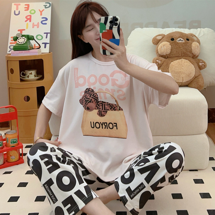 Pijamas nuevos pajamas de verano para mujeres pijamas cortos y largos Mickey ropa para el hogar comercio exterior transfronterizo sudeste asiático
