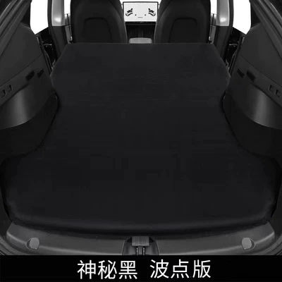 Pad Car Trunk Sleeping Pad – Vehicle-mounted inflatable bed - tesla-y3-polka-dot-no-pillow-mysterious-black-comes-with-an-air-pump
