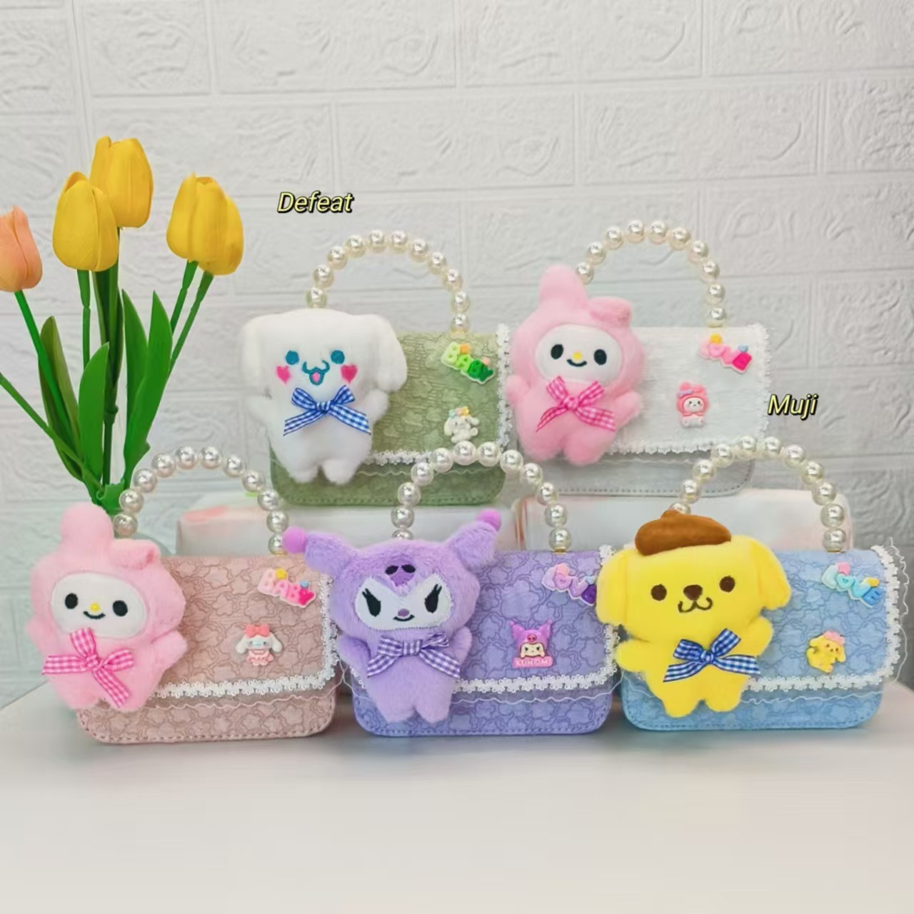 Juguetes de peluche bolsos de perlas bolsos de niños bolsos de princesa bolsos de cadena bolsos de hombro bolsos accesorios