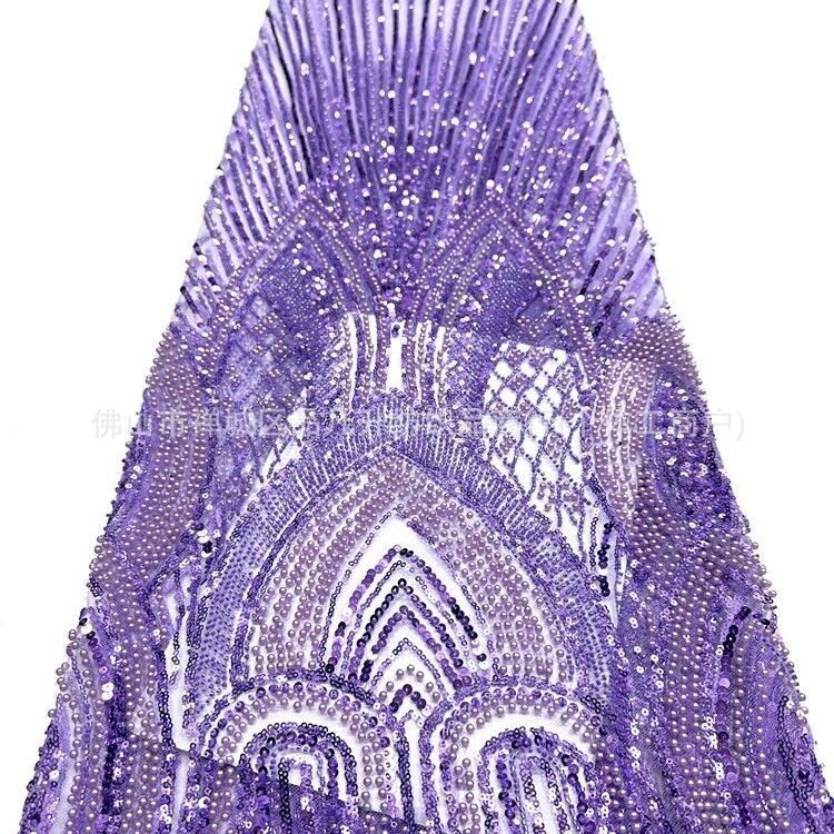 Nuevo arcuado diamante pesado tela de perlas de clavos foto de boda alta figura delgada tela de vestido de coda de pez