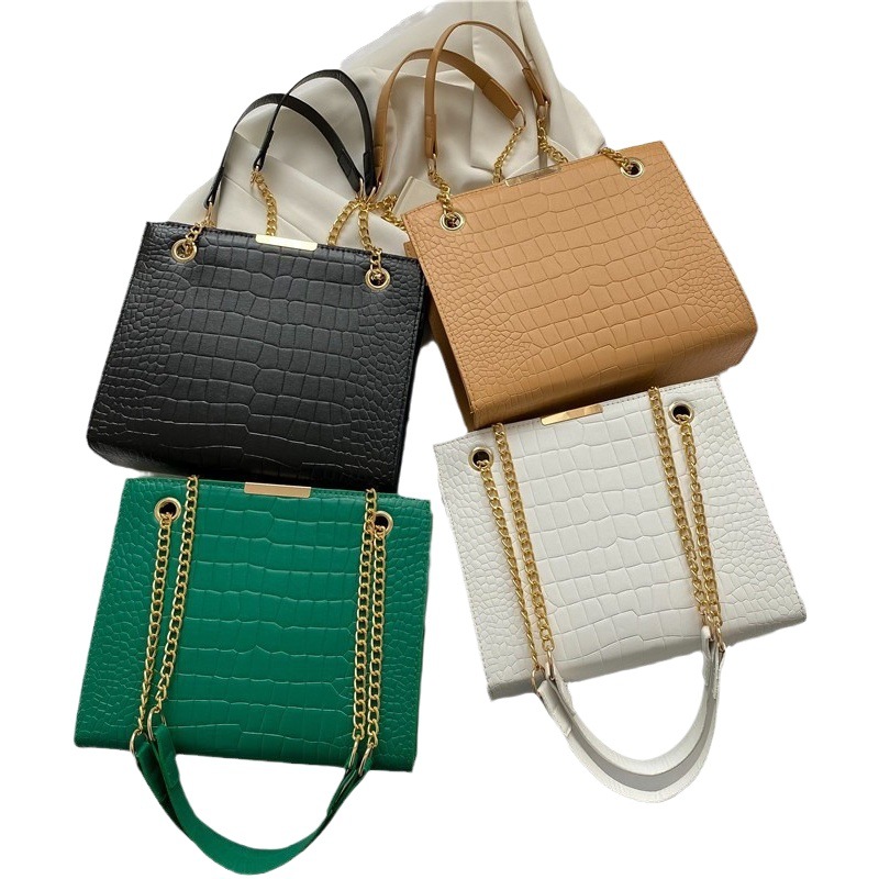 Bolso de hombro con cadena, gran capacidad, ideal para trabajo o diario