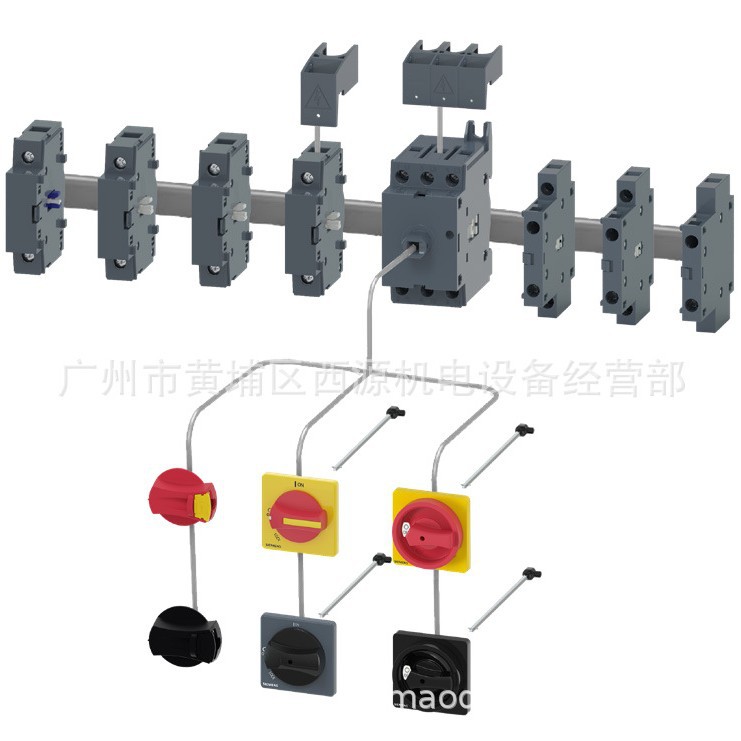 3KD9051-8 西门子3KD0隔离开关直接操作机构 红色/黄色球形把手