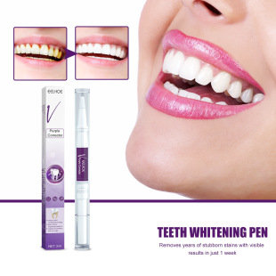 Eelhoe V34 Purple Tooth Pen Oral Cleansing Removes Teeth Stains and Shines Teeth Oral Care Tooth Pen