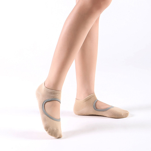 [New model in December] Cross-border Amazon best-selling yoga socks, round-toe digging holes, non-slip floor socks, glue-on socks