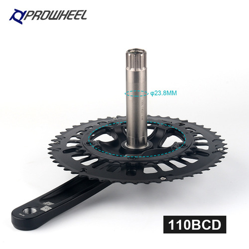 PROWHEEL Haomeng hollow integrated chainring 9/10/11 speed 50-34 tooth road bicycle chainring crank