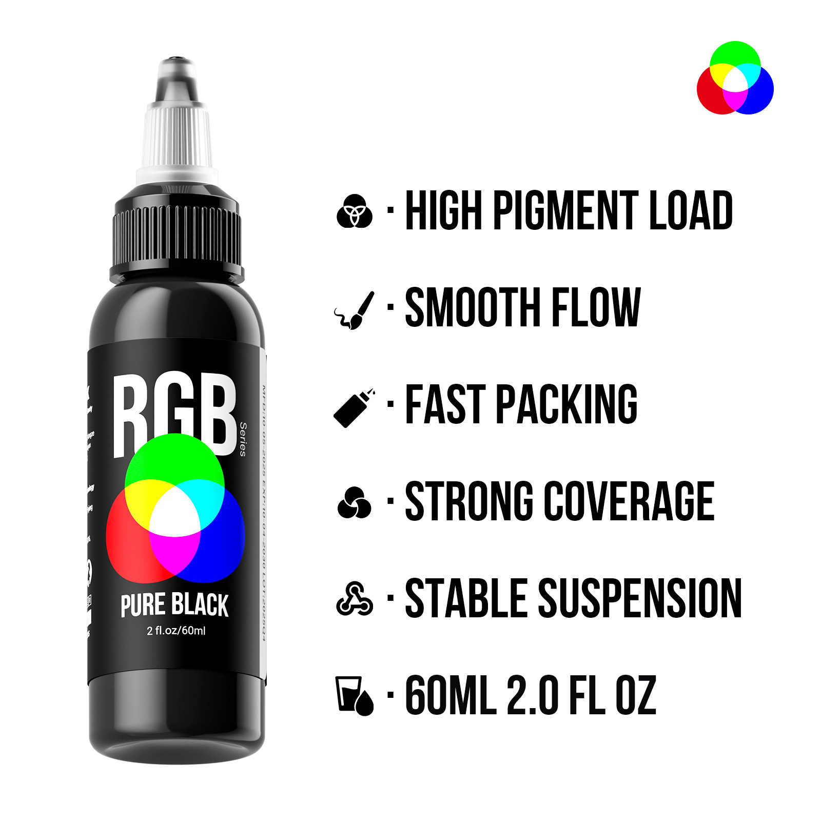 Long Reach de alta calidad tinta de tatuaje 60ml tinta de tatuaje profesional tinta de tatuaje tinta de tatuaje