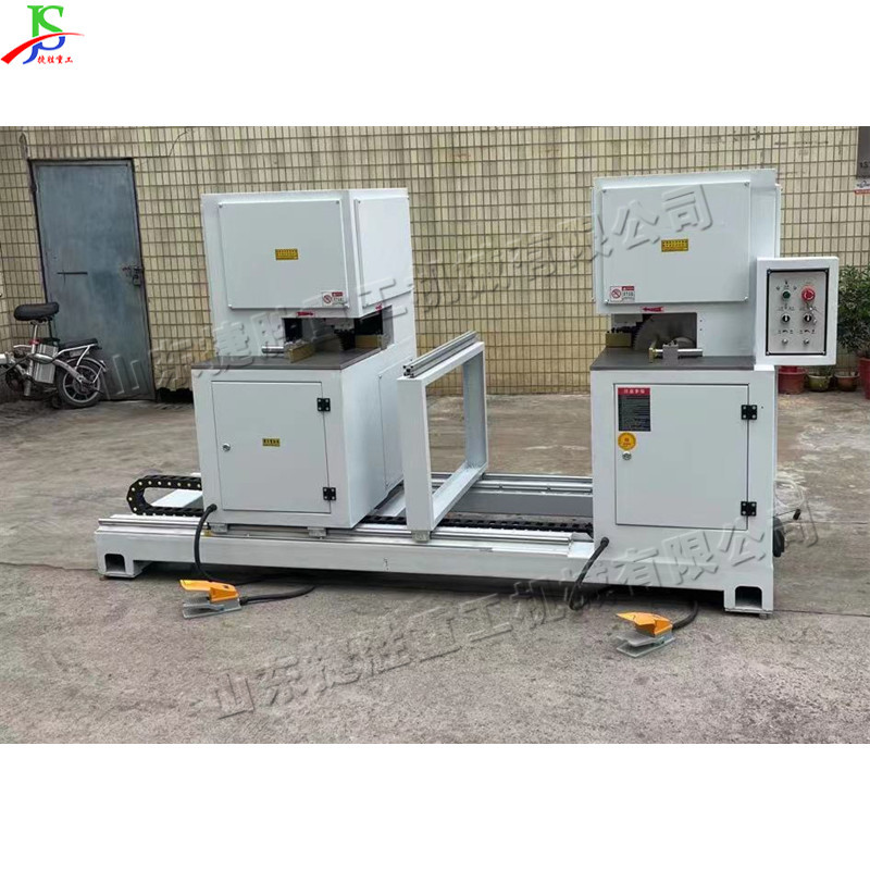 Muebles de carpintería americana máquina de molienda de ángulo máquina de corte de ángulo recto de doble extremo de placa