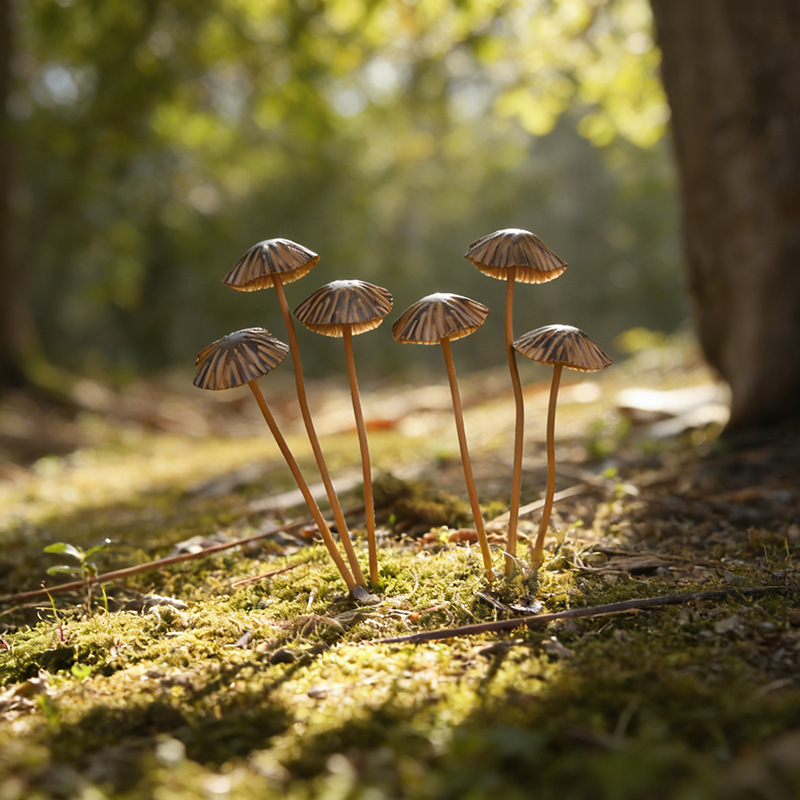 Cross-Border Metal Plant Mushroom Garden Lawn Decoration Micro Landscape Mushroom Flower Arrangement Flower Pot Iron Art Mushroom Decoration