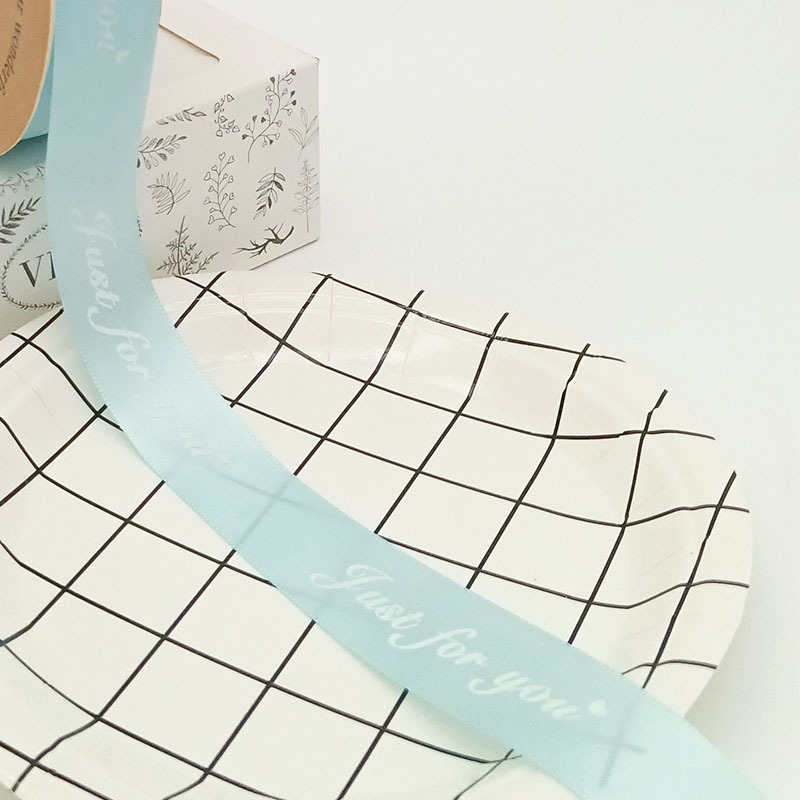 Inglés poliéster cinta flores regalo cinta DIY regalo decorativo cinta de embalaje ramo cinta al por mayor