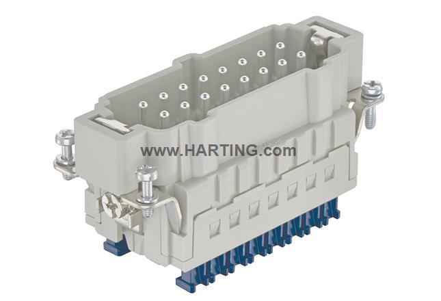 HARTING 哈丁连接器 09330162648 16针公芯 快速接线 16A500V