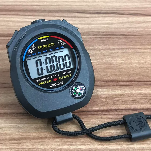 Stopwatch Timer 009 Two Multi-function Outdoor Fitness Electronic Stopwatch Timer Competition Training Stopwatch