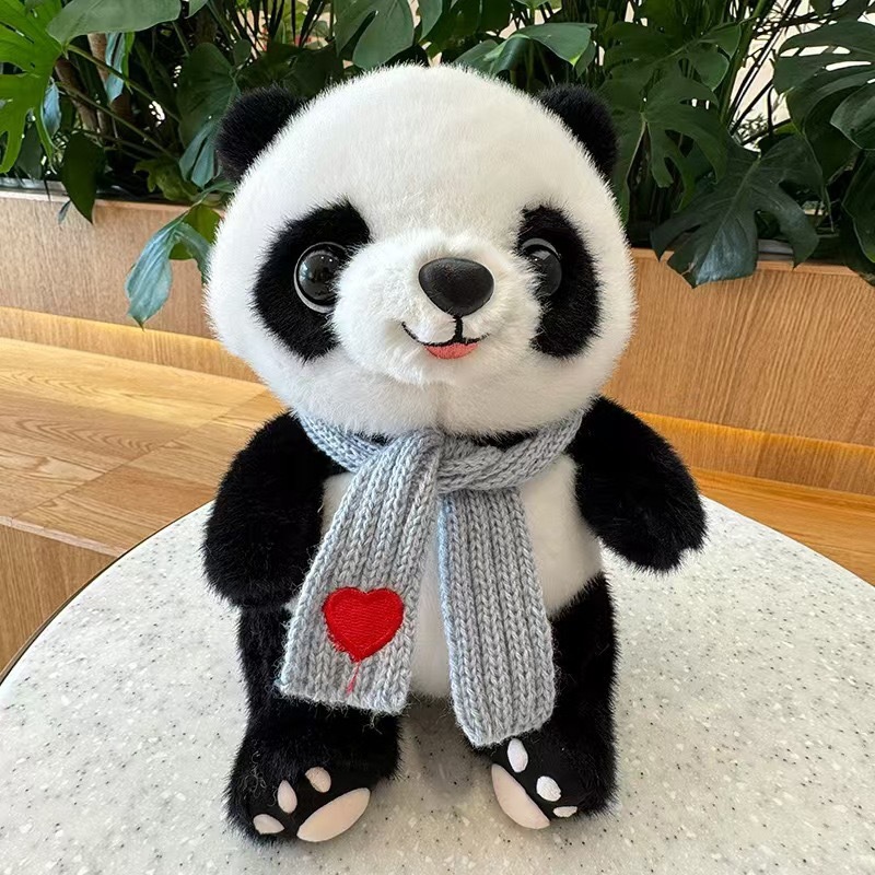 Panda lindo muñeca niño muñeca de regalo tesoro nacional panda gigante imitación panda gigante juguetes de peluche