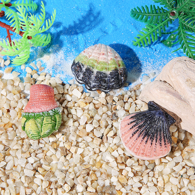 新しい模擬貝殻、カタツムリ、水族館、水槽、魚の装飾品、ミニ装飾品、樹脂工芸品のペンダント|undefined