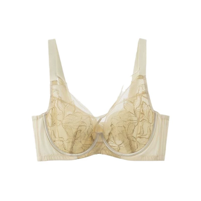 Summer thin breathable underwear, supporting bra, plus size