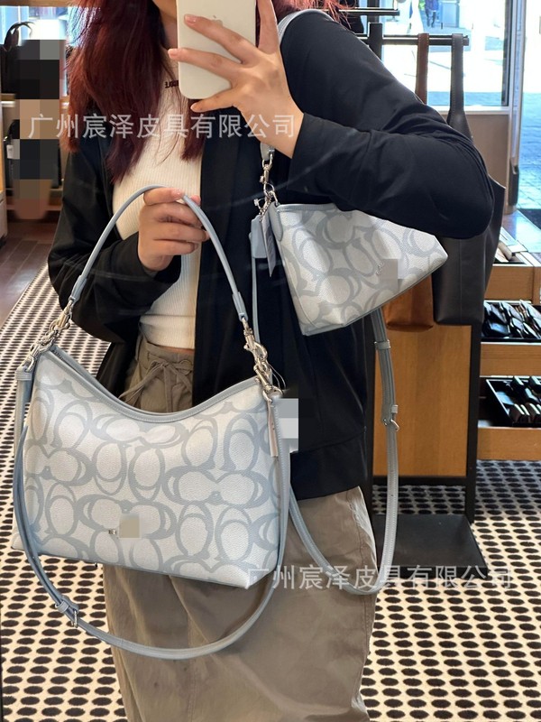 寇家2025高品质Laurel流浪包经典新款配色老花腋下包单肩斜挎女包|undefined