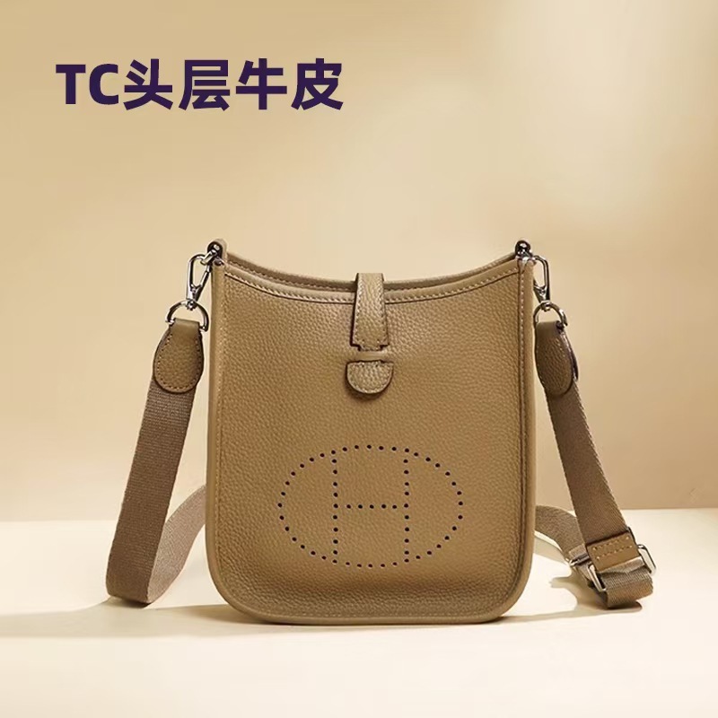 Evelyn バッグ クロスボディバッグ レディース ハイエンド ニッチ 本革 小さめ バッグ 一層牛革 新品 ショルダーバッグ 通勤バッグ|undefined