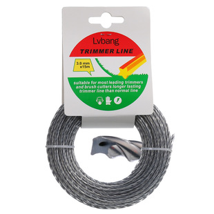 3.0mmx15m Dual Core Twist�pɫ�黨��������K Trimmer Lines