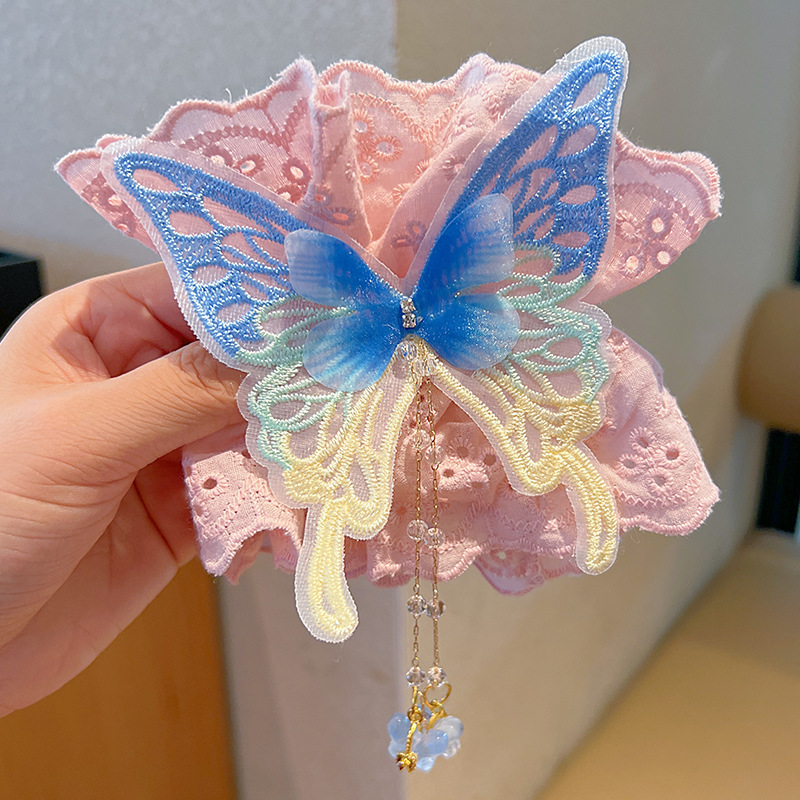 Mickey culo, lunares, flores, círculos para el cabello del intestino grueso, linda cabeza de bola, cabello de placa de dibujos animados, tocado de sentido avanzado, cuerda para la cabeza de felpa