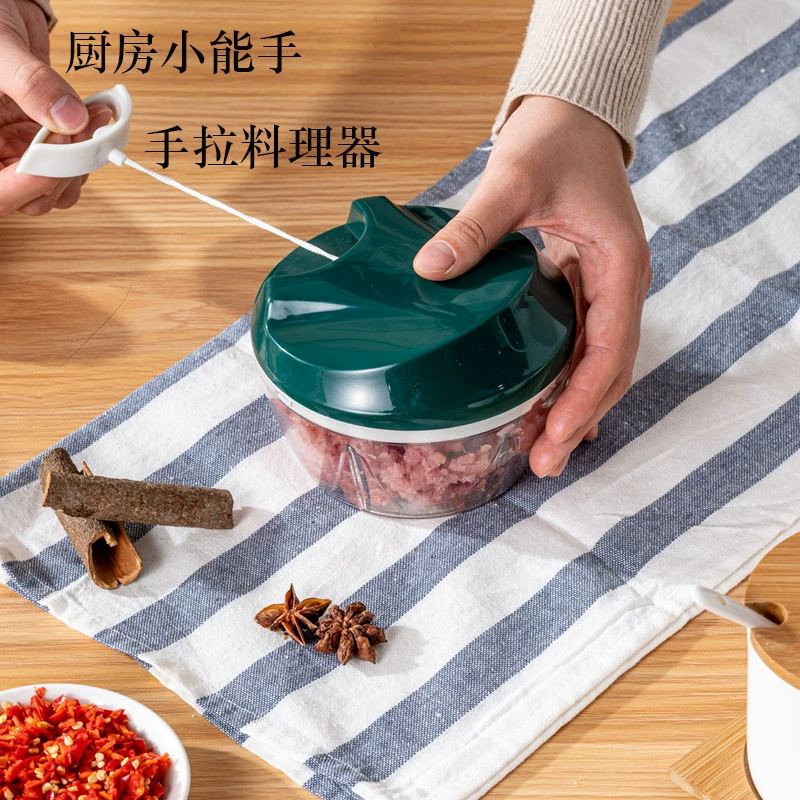 Ручная овощерезка для вытаскивания, ручной бытовой мясорубка с несколькими функциями, шинковка овощей, мясорубка, резак для чеснока, многофункциональный