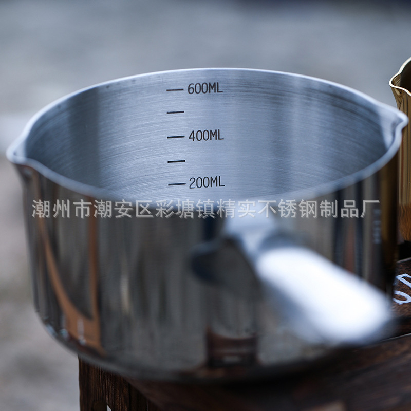 外贸品质加厚304不锈奶锅辅食锅热奶化芝士锅热油锅迷你锅酱汁锅
