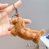 Коричневый такса (брелок)