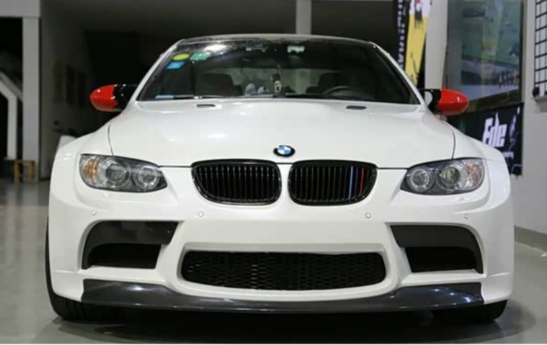 Suitable for BMW E92 E93 M3 modification wide-body V-style carbon fiber front lip, side skirts, and rear lip kit