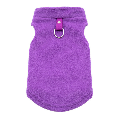 Pet Plush Fleece D-Button Chest and Back Harness for Cats and Dogs, Outdoor Leash, Suitable for Small, Medium, and Large Dogs, Fashion Accessory
