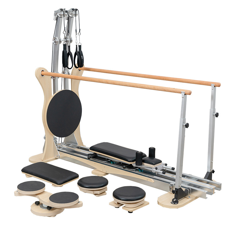 Pilates de segunda generación dispositivo de flexibilización femenina de forma profunda puente de pilates pedal escalera de arce arce flexibilización giroscópico