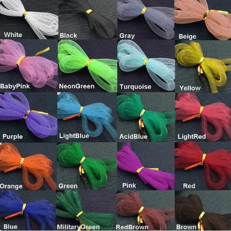 Elastic mesh tube 16mm hollow elastic mesh tube handmade DIY headdress jewelry