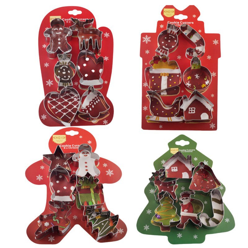 クリスマスシリカゲルヘッドクリームスクレーパーけやき木柄キッチンベーカリーデザートケーキヘラクッキー金型ベーカリーセット|undefined