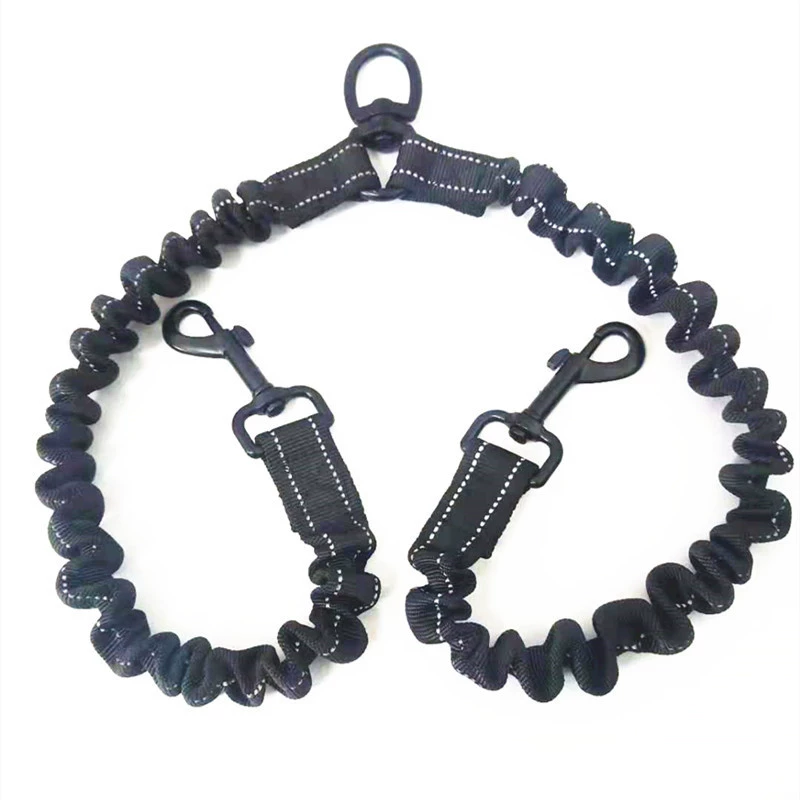 Внешняя торговля Горячие поставки домашних животных двуглавый тяговый трос один перетащите два регулируемых нейлоновых ремня светоотражающий регулируемый ремень для собак