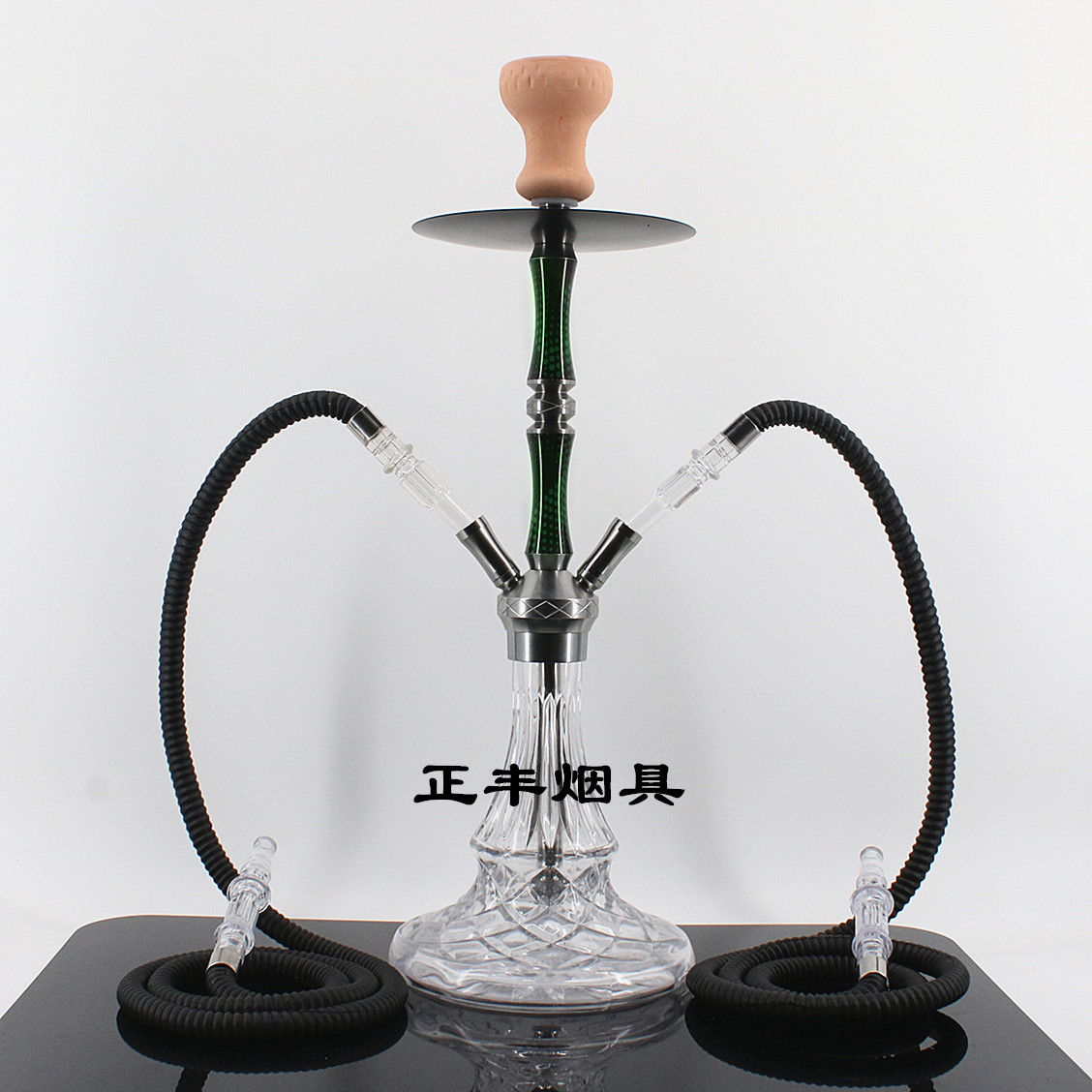 중형 이중관 녹색(붉은 진흙 연기 냄비) - 세트 없음