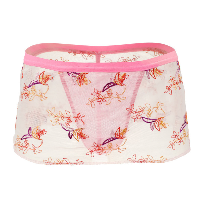 Tzy1004T men's sexy underwear underwear wholesale phoenix lace thong boxer skirt