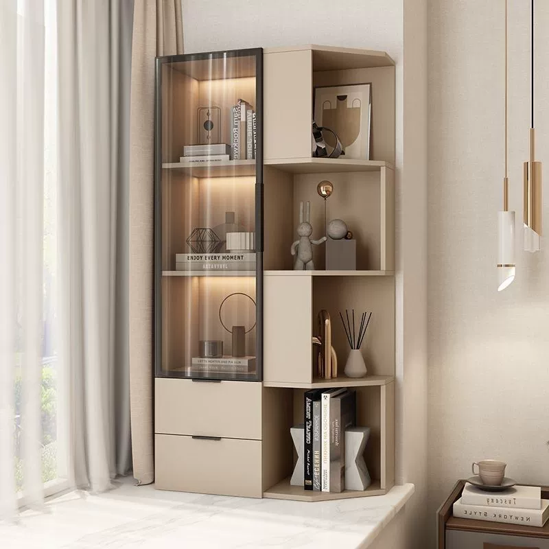 Шкафчик из массива дерева, шкафчик, балконный книжный шкаф, шкафчик от пола до потолка, шкафчик, шкафчик, шкафчик, угловой треугольник