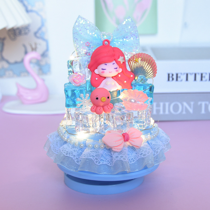 女の子 DIY 手作りクリーム接着剤材料パッケージギフトボックスセットクリエイティブ手作りショップ教育屋台おもちゃ卸売|undefined