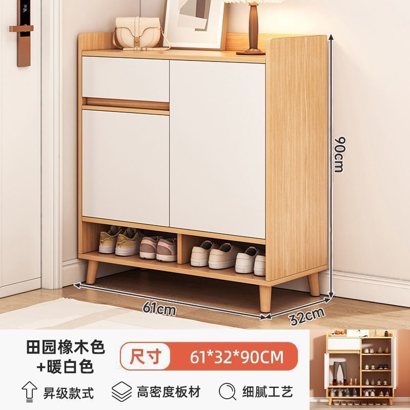 靴キャビネットホーム玄関屋内新スタイル2024人気の玄関キャビネット収納キャビネット一体型壁掛けシンプルな靴ラック|undefined
