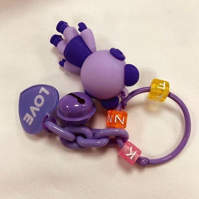 Lightning Bear Colgante de llavero anti-pérdida Personalidad creativa Cadena de coche Pareja Exquisito colgante de mochila de red neta