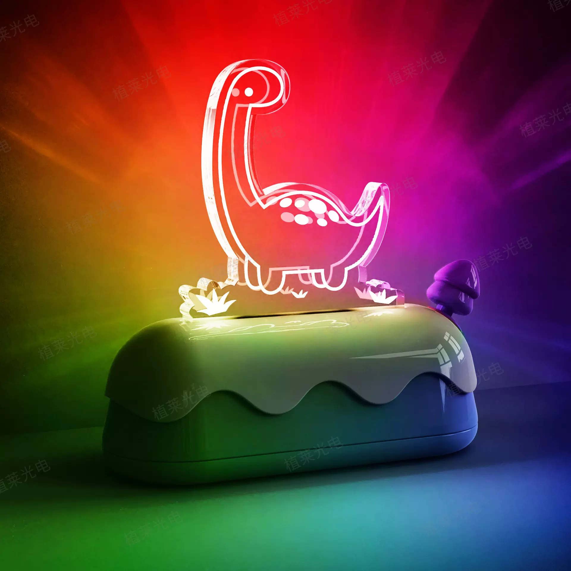 创意恐夜灯TB003生日礼物送儿童小孩子RGB卧室床头小夜灯