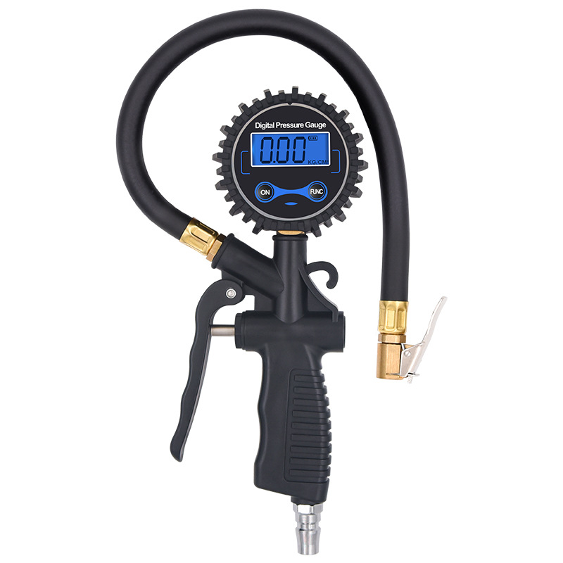 Pistola de presión de neumáticos de coche de alta precisión LED LCD pantalla luminosa medidor de presión de neumáticos digital electrónico