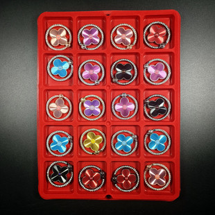 New Year Round Square ring buckle mobile phone holder multiple mixed transparent large ring crystal ring buckle in stock