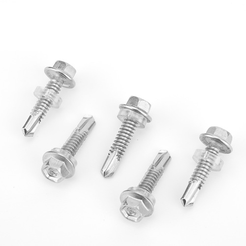 410 stainless steel hexagonal external countersunk self-drilling screw with washer self-drilling screw, Huajisi flange swallowtail screw