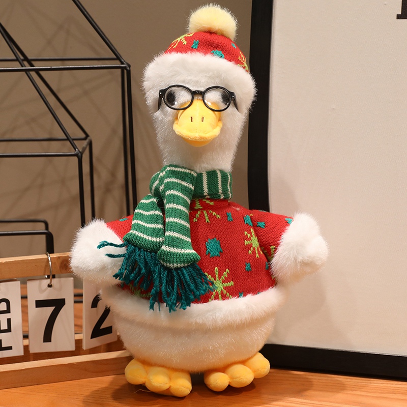 Bebé pato muñeca feliz pato muñeca cóncava modelado pato amarillo juguete de peluche regalo de cumpleaños para chicas