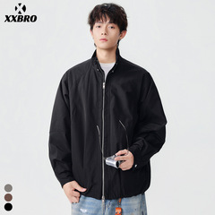 xxbro男装#春秋新款潮牌宽松冲锋衣休闲户外百搭外套基础款夹克男