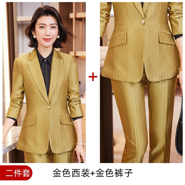 Classic suit jacket * gold, trousers