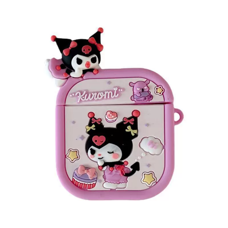 Apple, creative cartoon wireless protective case, silicone compatible headphones, bluetooth, pro2