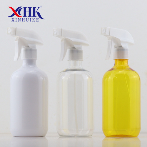 500ml plastic square gun spray bottle pet bottle green transparent gardening repackaged spray bottle alcohol disinfectant spray bottle