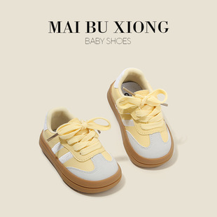 Maibu Bear Baby Shoes Children's sneaker Spring and Autumn Baby Toddler Shoes Girls' Casual Board Shoes Boys Single Shoes