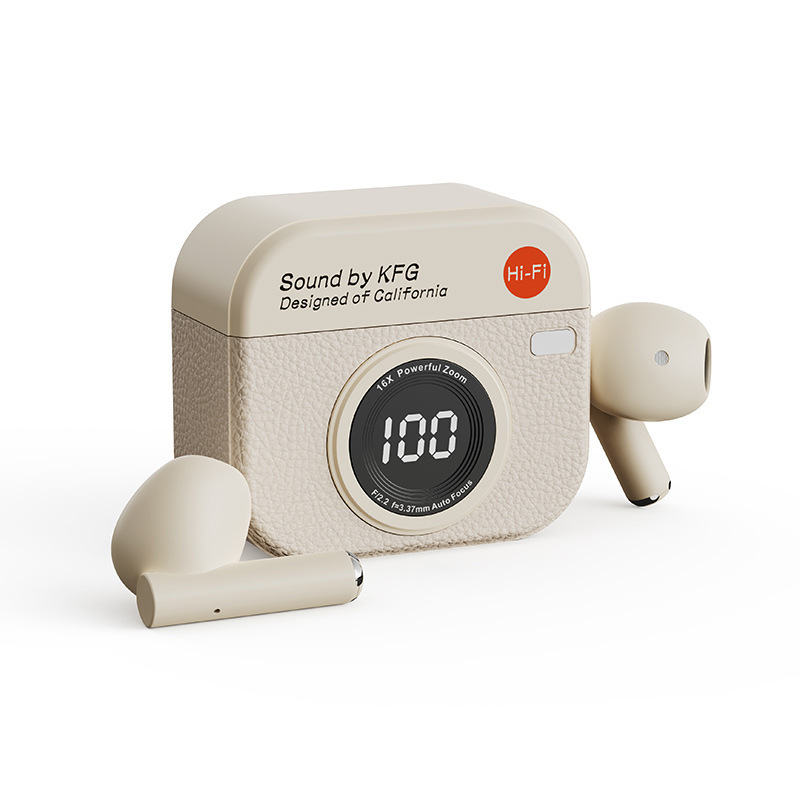 ベルリンの声カメラ無線bluetoothイヤホン2025新型レトロ高音質ノイズ低減高颜値超長航続|undefined