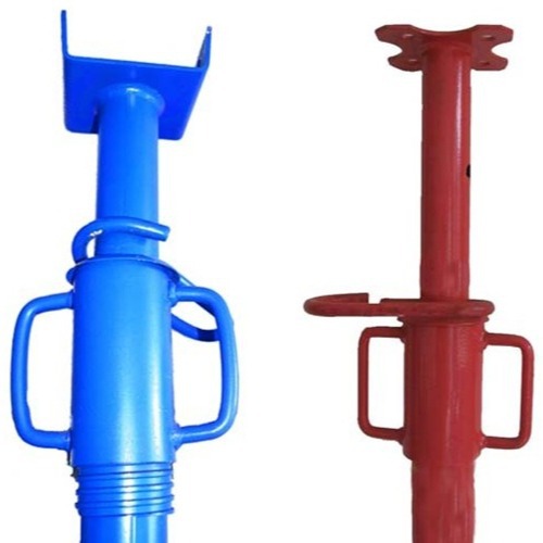 粤建易制造 建筑喷塑钢支撑 斜支撑 三角架 可调节铝模板钢支撑