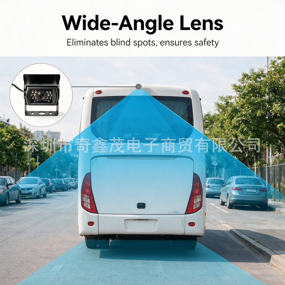 HD Truck Reversing Camera 12-24V Infrared Night Vision Waterproof Bus Truck RV Vehicle Monitoring